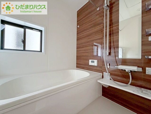 いわき市泉町下川3期　新築戸建　3号棟の浴室|大人が足を伸ばしても十分な広さ！一人でゆっくりくつろぐ時間も大切です！