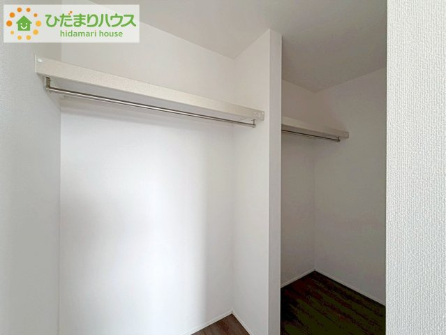 いわき市泉町下川3期　新築戸建　3号棟の収納|小物類から掃除機やシーズンオフの暖房器具といった大きいものまで1か所に収納できる、機能的な大容量クローゼット付き(^^♪光の影響を受けにくいので、物の保存に最適♪