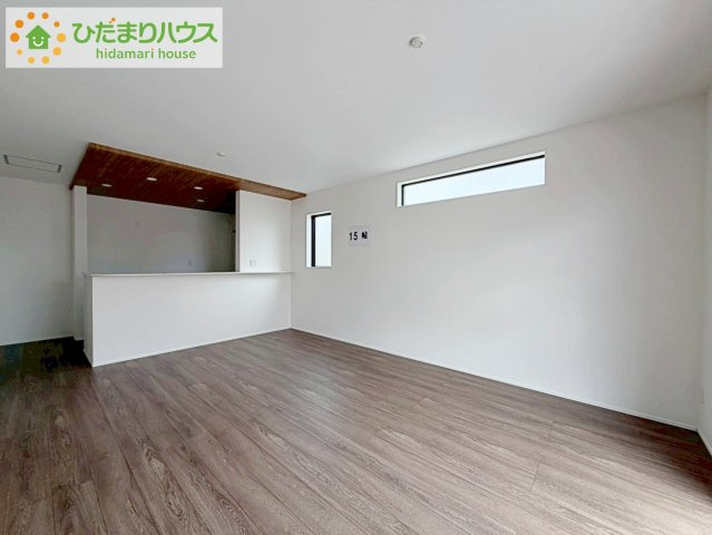 いわき市泉町下川3期　新築戸建　3号棟の居間・リビング|お子様が元気に遊べる広々としたリビングです。