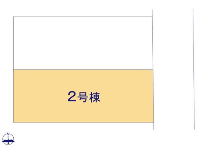 いわき市小名浜林城　新築戸建　2号棟の区画図|駐車場並列2台分！ワゴン車+軽自動車はもちろん、パパのお仕事の車も敷地内に停められますね♪