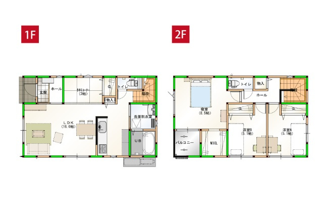 土佐市高岡町乙 ⑫ 新築戸建ての間取り|⑫