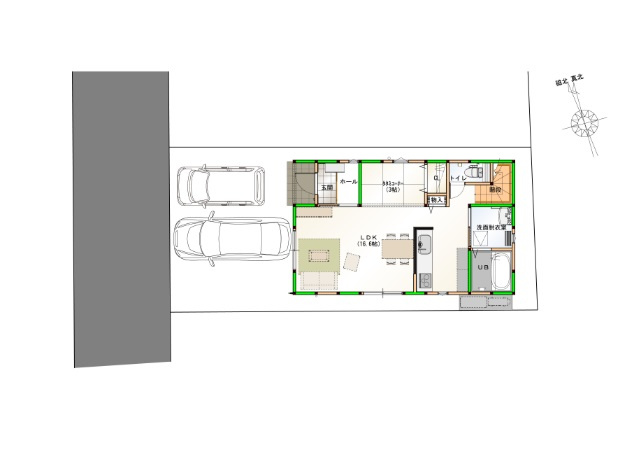 土佐市高岡町乙 ⑫ 新築戸建ての土地図|⑫