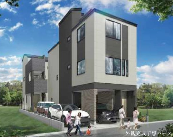 横浜市中区本牧元町 新築戸建て【仲介手数料無料】カースペース2台