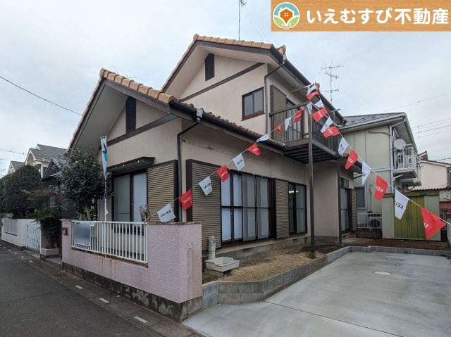 熊谷市押切1期　中古戸建の外観|落ち着いた色合いがおしゃれな飽きのこない外観！
ゆっくりご内覧いただけますのでぜひ一度現地をご覧ください！夢が膨らみます♪