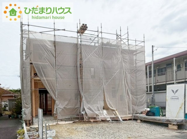 いわき市佐糠町東2期　新築戸建　1号棟の外観|今から見たいも大歓迎！お気軽にお問い合わせください☆彡