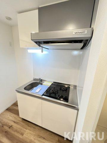 ウインズコート城北パークのキッチン|コンパクトなキッチンで掃除もラクラク