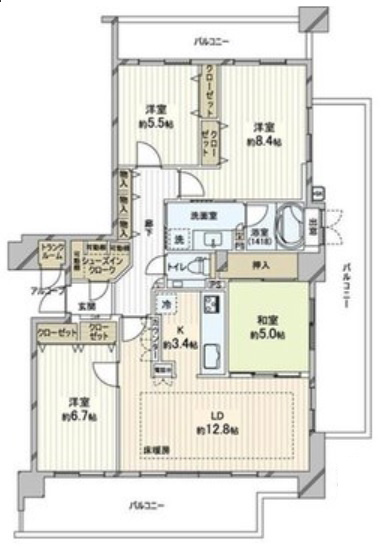フォルム松ヶ崎ノーザンレジデンスの間取り