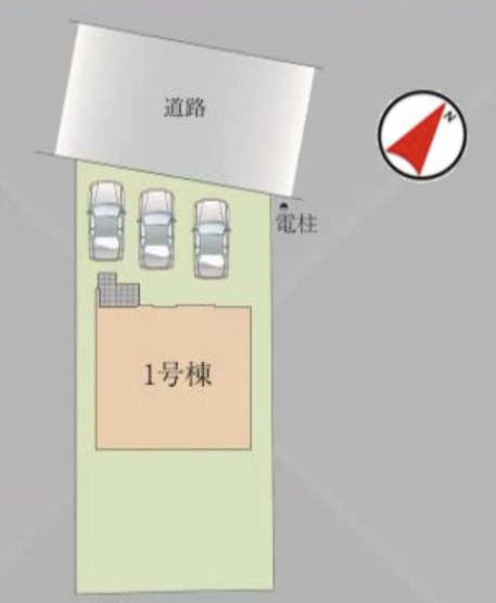 【区画図】 | LIGARE KIS 白岡市小久喜18期　新築戸建　全1棟　1号棟