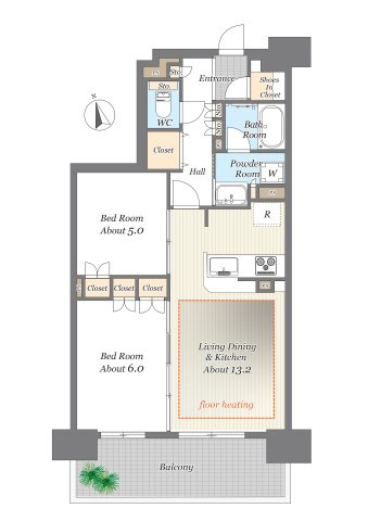 メイツ東綾瀬の間取り|クランディアは、暮らしにまっすぐ。あなたの「ちょうどいい」を一緒に探します。まずはお気軽に０１２０－１００－１３７へ