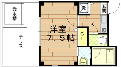 パサディーナ円町の間取り