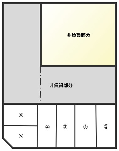 戸田市大字新曽の駐車場の区画図