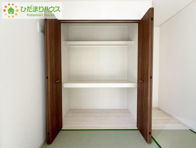 いわき市平幕ノ内　新築戸建　17号棟の収納|"和室にも大容量のクローゼット完備！
お布団やお子様のおもちゃなどがスッキリ収納できますね(^^♪"