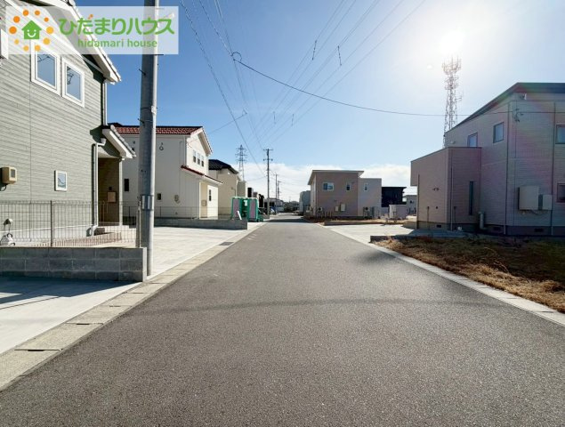 いわき市平幕ノ内　新築戸建　17号棟の前面道路含む現地写真|今から見たいも大歓迎！お気軽にお問い合わせください☆彡