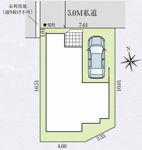 小平市天神町１丁目 西武新宿線 小平駅 新築戸建の区画図
