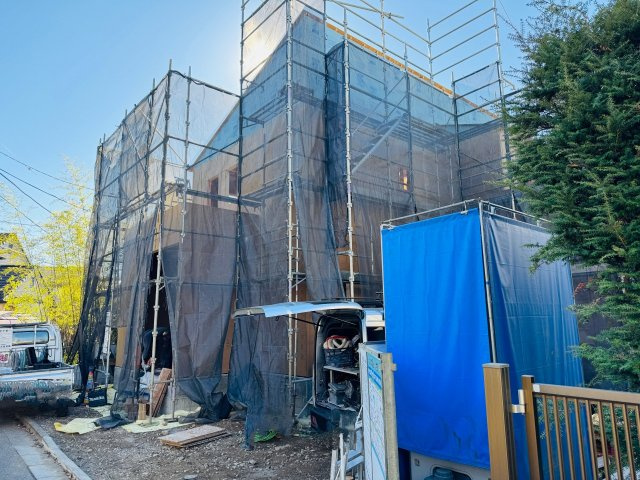 八王子市　泉町　新築一戸建て　３期の外観|～太陽光パネル搭載　控除や減税で優遇の長期優良住宅　省エネ性能認定物件です～