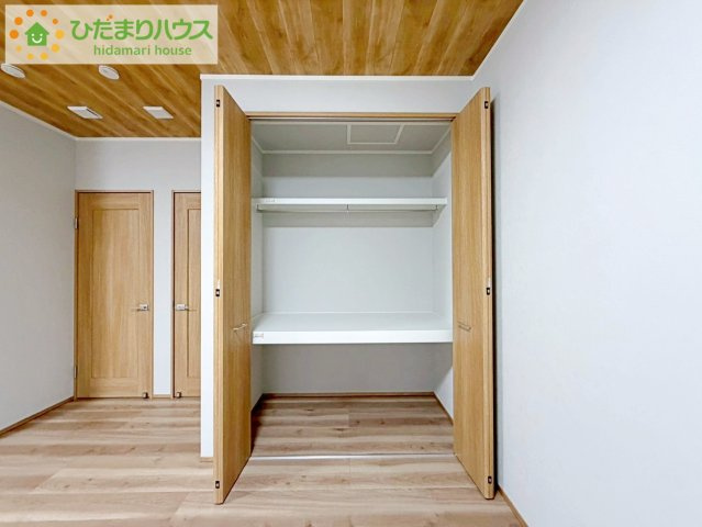 いわき市久之浜町エコタウン館の山（3-15）　新築未入居の収納|たっぷり収納いただけるので、毎日のコーディネートも楽しくなります♪