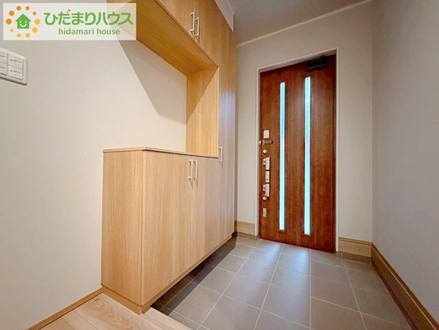 いわき市久之浜町エコタウン館の山（3-15）　新築戸建の玄関