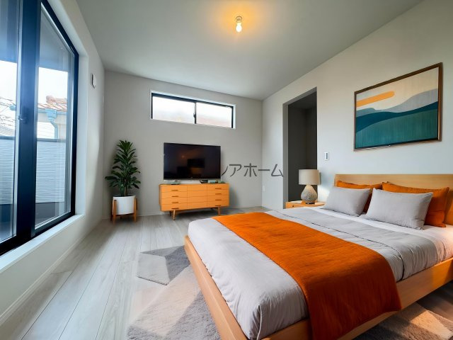 所沢市青葉台・全2棟　新築一戸建　2号棟　～LDK17.5帖～の寝室|洋室8.8帖（家具はCG画像での表示になります）