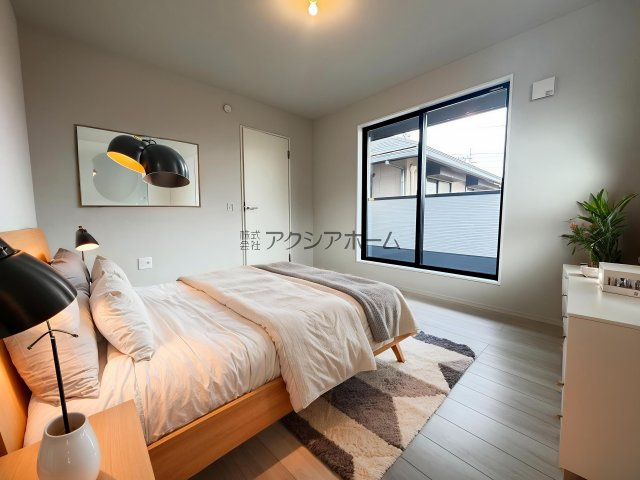 所沢市青葉台・全2棟　新築一戸建　2号棟　～LDK17.5帖～の寝室|洋室8.8帖（家具はCG画像での表示になります）
