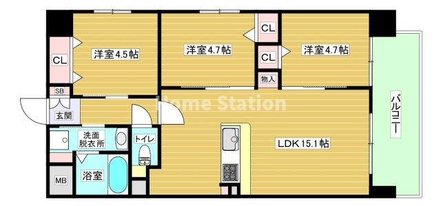 【間取り】 | Alivis野田阪神
