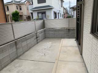 メゾンエイトのバルコニー