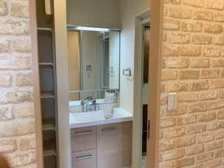 メゾンエイトの独立洗面台