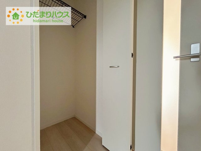 郡山市御前南第７　2号棟　新築戸建の収納|"大容量のクローゼット！ハンガーパイプ付き。
洋服をかけて収納すれば、「何を持っているか」忘れることもありません！"
