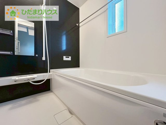 郡山市御前南第７　2号棟　新築戸建の浴室|ゆったり浸かれる広々バスルーム♪お子様とも一緒に入れます(^^)/