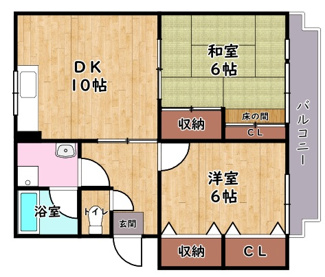 【間取り】 | 東英ハイツ弐番館