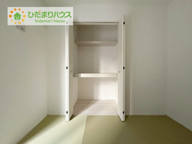 郡山市菜根三丁目の収納|"和室にも大容量のクローゼット完備！
お布団やお子様のおもちゃなどがスッキリ収納できますね(^^♪"