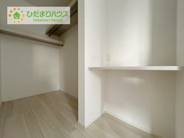 郡山市菜根三丁目の収納|"ママに人気のウォークインクローゼット付き！
コートやジャケットはもちろん、季節物や布団なども全部収納できちゃいます(^^)/"