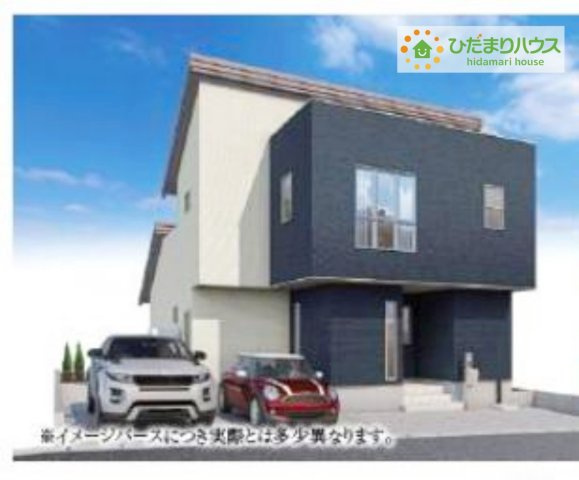 郡山市富久山町　新築戸建　3号棟の外観パース|是非一度、ご家族そろってご内覧ください♪