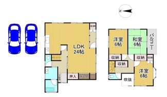【間取り】 | 川西市清和台東5丁目30の6　中古ー戸建て