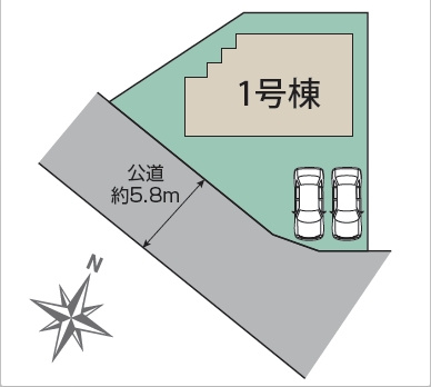 【区画図】 | 川越市川鶴2丁目 | 全1棟