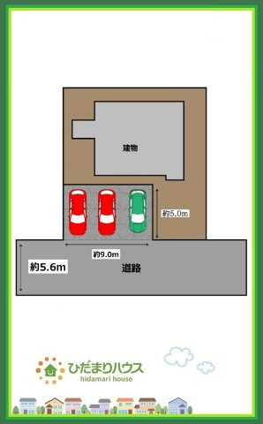 いわき市若葉台1丁目　中古戸建の区画図
