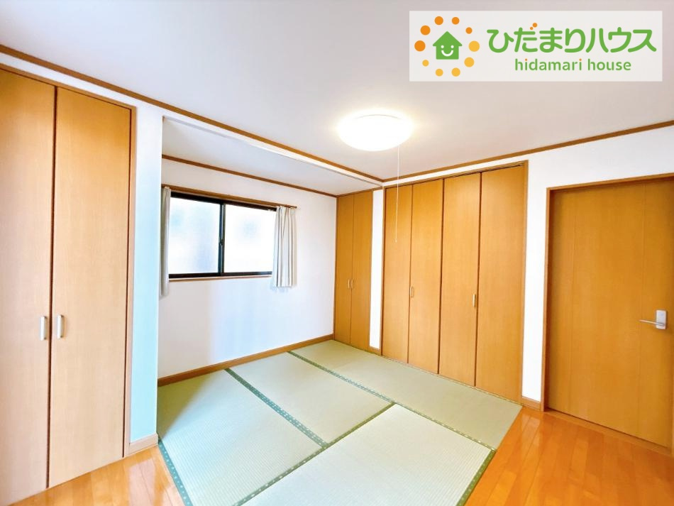 いわき市若葉台1丁目　中古戸建の和室|リビングに隣接した和室は収納もしっかりと確保されています！