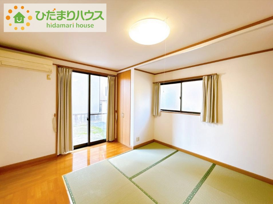 いわき市若葉台1丁目　中古戸建の和室|リビングに隣接した和室は収納もしっかりと確保されています！