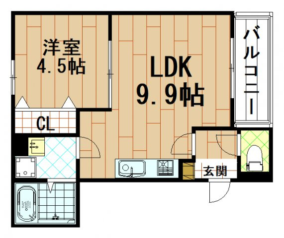 badge tomoi NordⅠの間取り