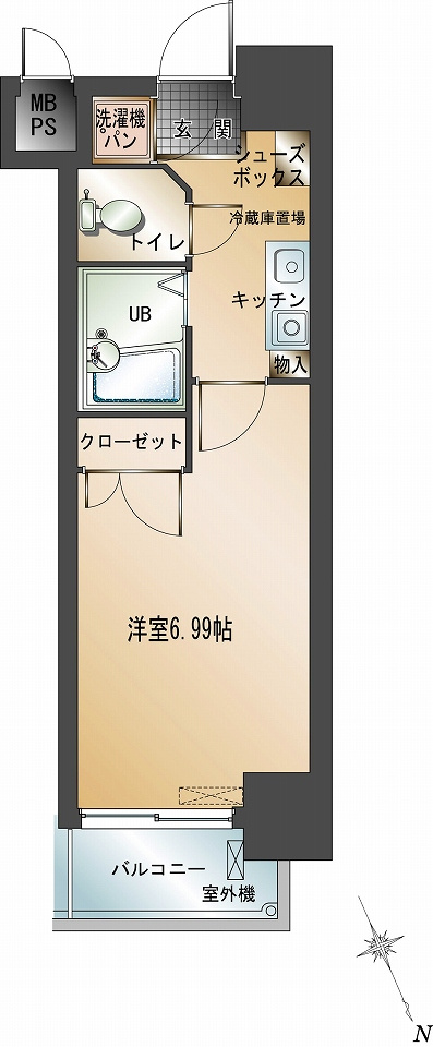 新品家具付きマンション荒戸28(KaGood福岡)