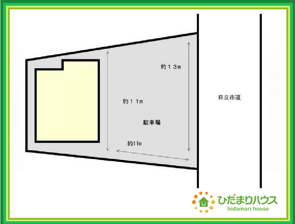 日立市宮田町1丁目　中古戸建の区画図|近隣に商業施設多数あり(^^)/