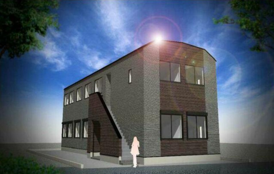 ハーモニーテラス高松Ⅰ(ハーモニーテラスタカマツワン) の外観パース|完成予想パース