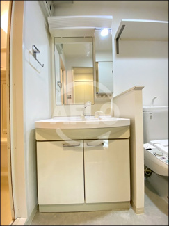 【洗面所】 | クラウンハイム北心斎橋フラワーコート | クラウンハイム北心斎橋フラワーコート　独立洗面台