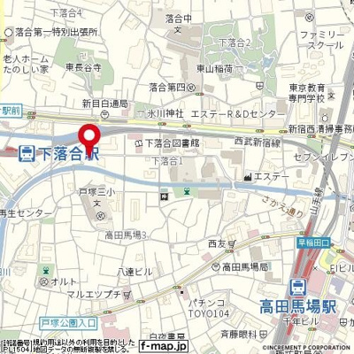 【地図】 | ダイホープラザ高田馬場