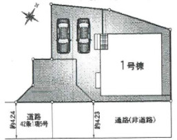 【区画図】 | 加古川市野口町良野第11（全1）新築 | 1号棟。