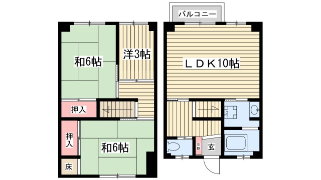 松が丘住宅の間取り