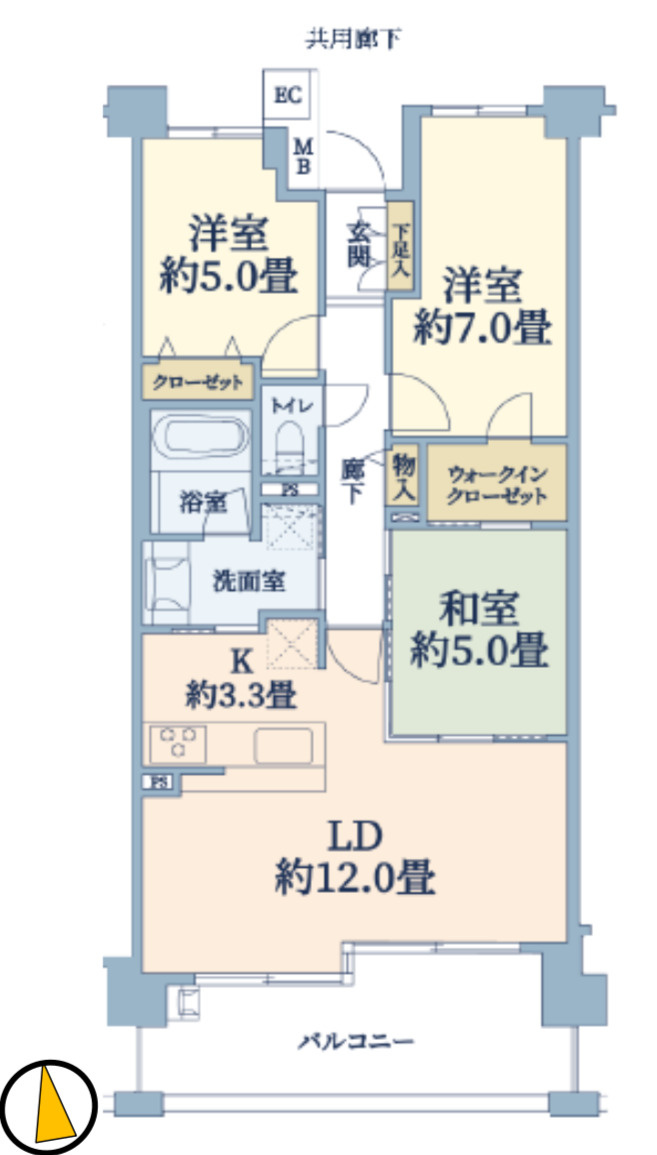 レーベンリヴァーレ横濱鶴ヶ峰ヒルズ【仲介手数料無料】の間取り