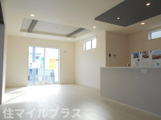 【居間・リビング】 | 郡山市大槻町針生新築一戸建て2棟 | おしゃれなリビングです