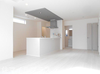 【居間・リビング】 | 郡山市大槻町針生新築一戸建て2棟 | おしゃれなリビングです