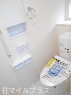 【トイレ】 | 郡山市大槻町針生新築一戸建て2棟 | シンプルで使いやすいトイレです