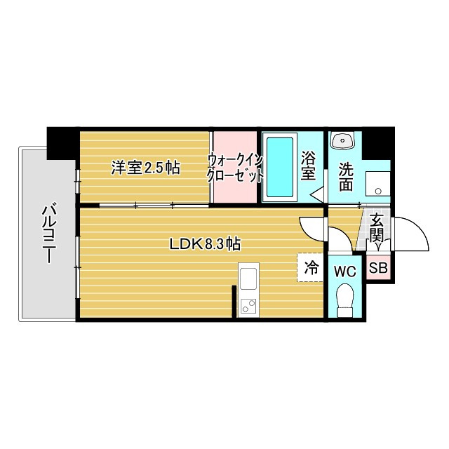 セレニテ江坂エクラの間取り